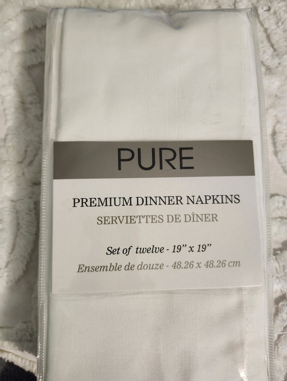 Pur White Premium Dinner Napkins